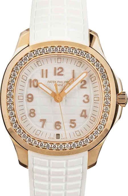 Ladies Patek Philippe Aquanaut Luce Travel Time 18k Rose Gold