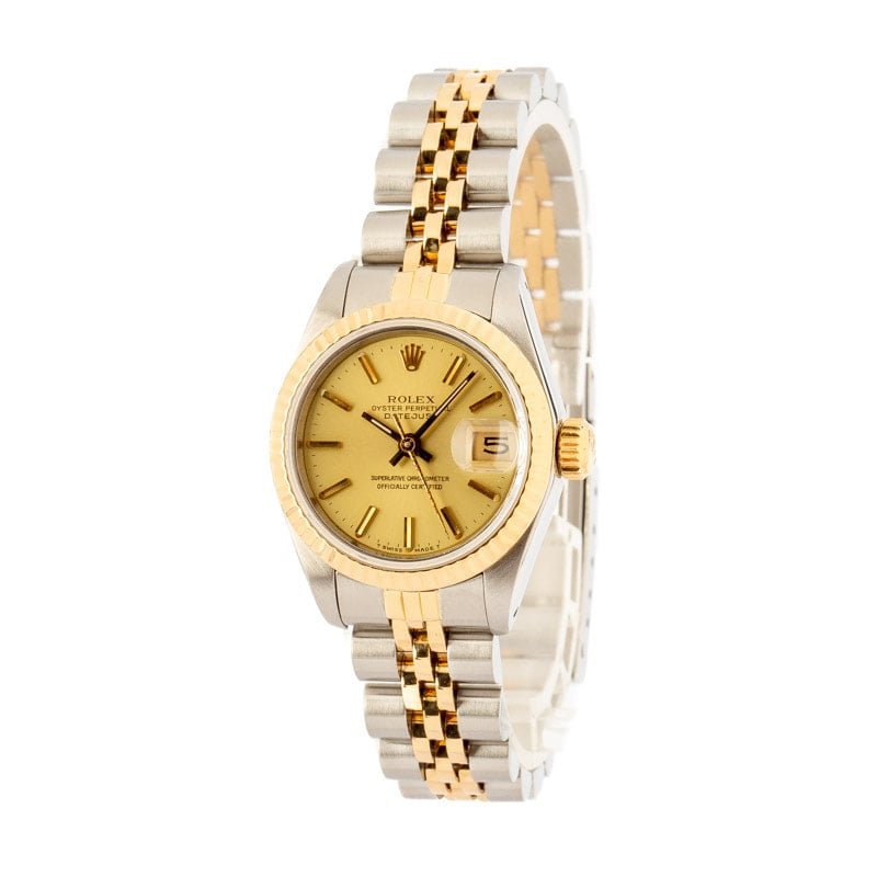 Pre-Owned Rolex Datejust 69173 Champagne