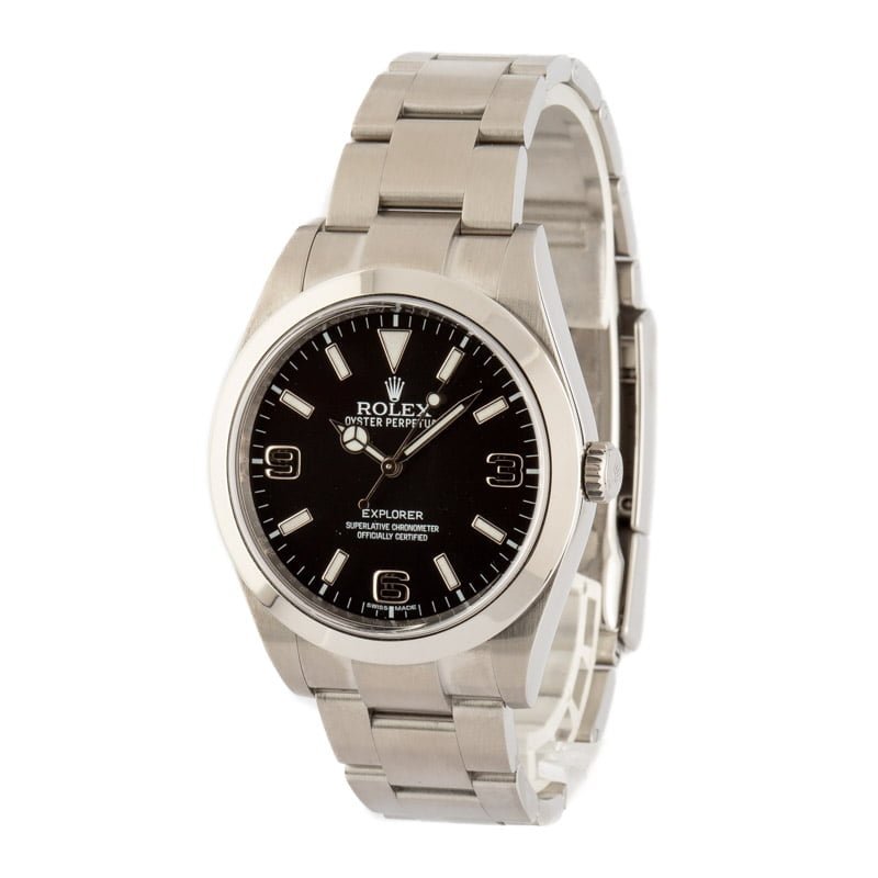 Rolex Explorer 214270 Black Mark I Dial